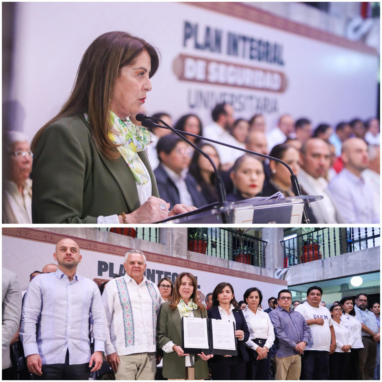 #Morelos GOBERNADORA MARGARITA GONZÁLEZ SARAVIA Y UAEM IMPLEMENTAN PLAN INTEGRAL DE SEGURIDAD UNIVERSITARIA.
