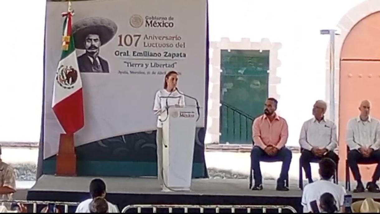 #México Claudia Sheinbaum Pardo en gira por Morelos, promete presas en Ex Hacienda de Chinameca.