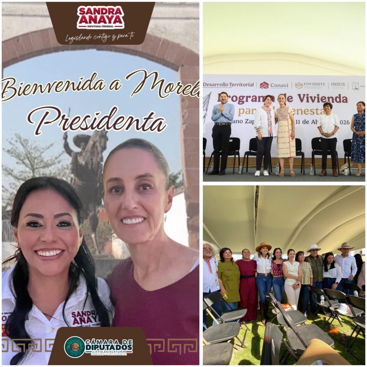 #Morelos “GIRA DE CLAUDIA SHEIMBAUM DEJA PROGRAMA DE VIVIENDA DIGNA”: SANDRA ANAYA.