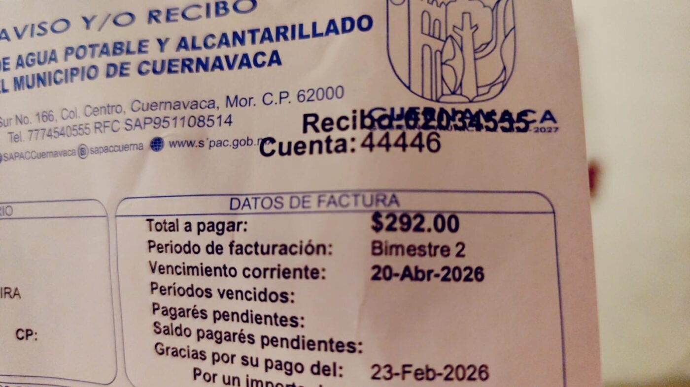 #Cuernavaca “SIN AGUA POTABLE, PERO INCREMENTAN LA TARIFA”: VECINOS.