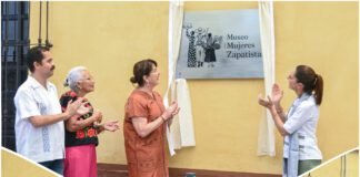 #México INAUGURAN MARGARITA GONZÁLEZ SARAVIA Y CLAUDIA SHEINBAUM MUSEO DE LAS MUJERES ZAPATISTAS.