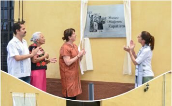 #México INAUGURAN MARGARITA GONZÁLEZ SARAVIA Y CLAUDIA SHEINBAUM MUSEO DE LAS MUJERES ZAPATISTAS.