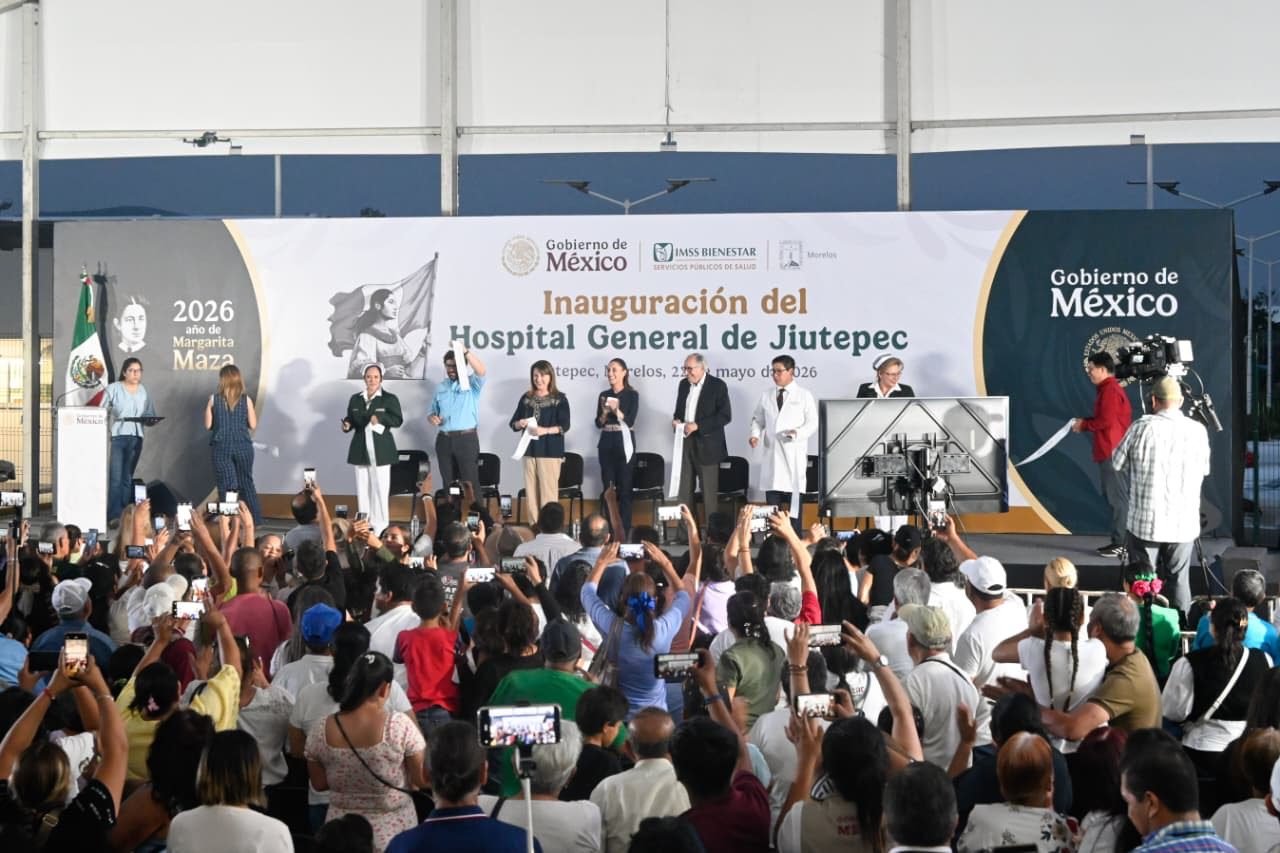 #Morelos CLAUDIA SHEINBAUM Y MARGARITA GONZÁLEZ INAUGURARON HOSPITAL GENERAL DE JIUTEPEC.
