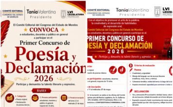 Invita diputada Tania Valentina a participar en el Primer Concurso de Poesía y Declamación 2026.