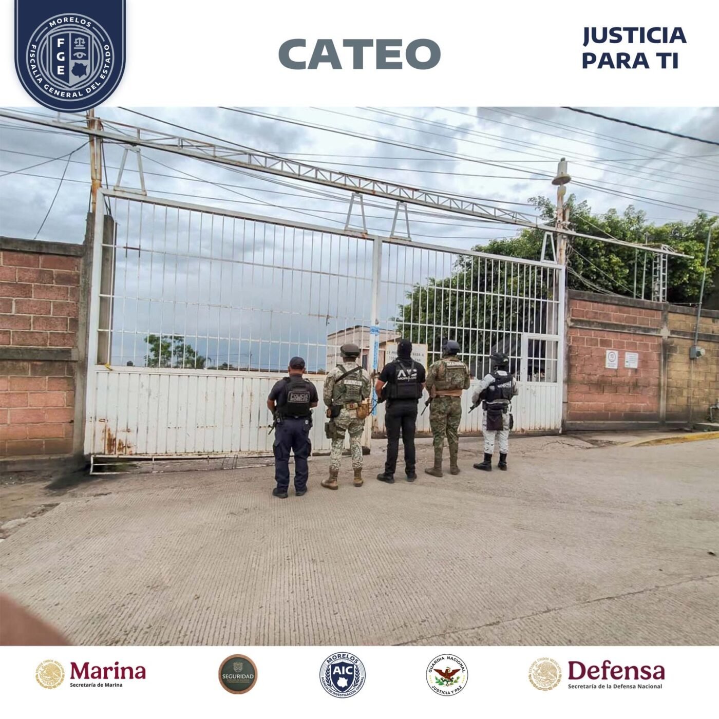 #Justicia CATEAN BASE DE LA RUTA 7 EN CUERNAVACA, PRESUNTAMENTE UTILIZADO PARA DISTRIBUIR DROGAS.