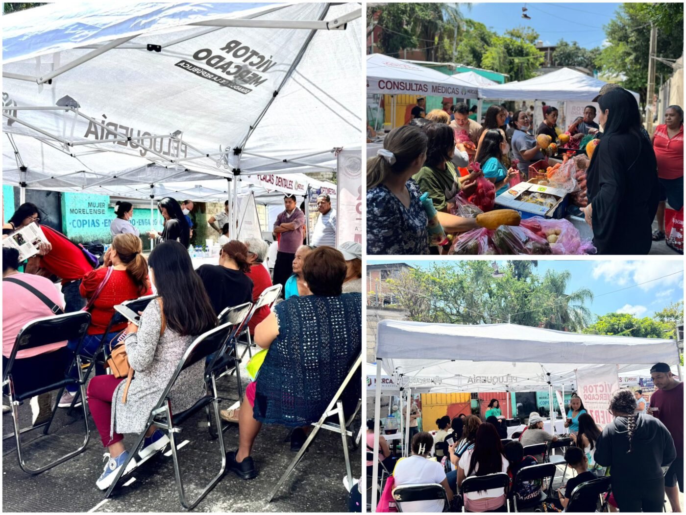 #Cuernavaca LLEVA VICTOR MERCADO A A LA COLONIA SANTA VERACRUZ EL “MERCADO DEL BIENESTAR”.