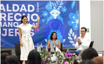 Daniel Martínez Terrazas recibe en Morelos a Paola Espinosa y Adriana Aguilar para dialogar sobre la igualdad de las mujeres.