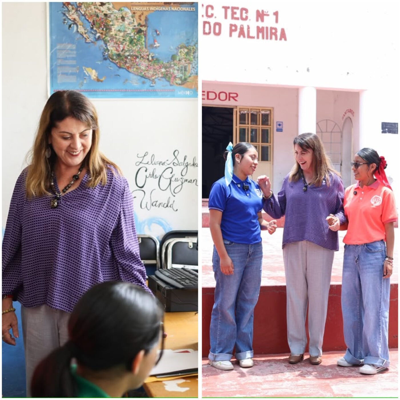 #Morelos MANTIENE MARGARITA GONZÁLEZ SARAVIA CERCANÍA CON ESTUDIANTES DE INTERNADO PALMIRA.