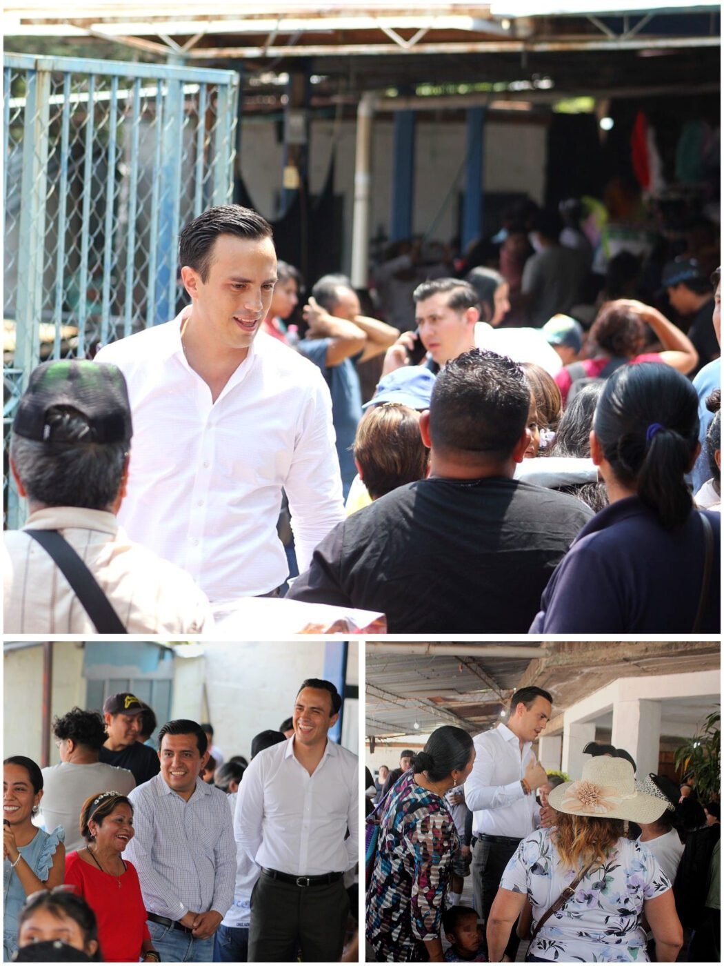 #Cuernavaca Daniel Martínez Terrazas celebra con vecinos la Fiesta Patronal de Villa Santiago.