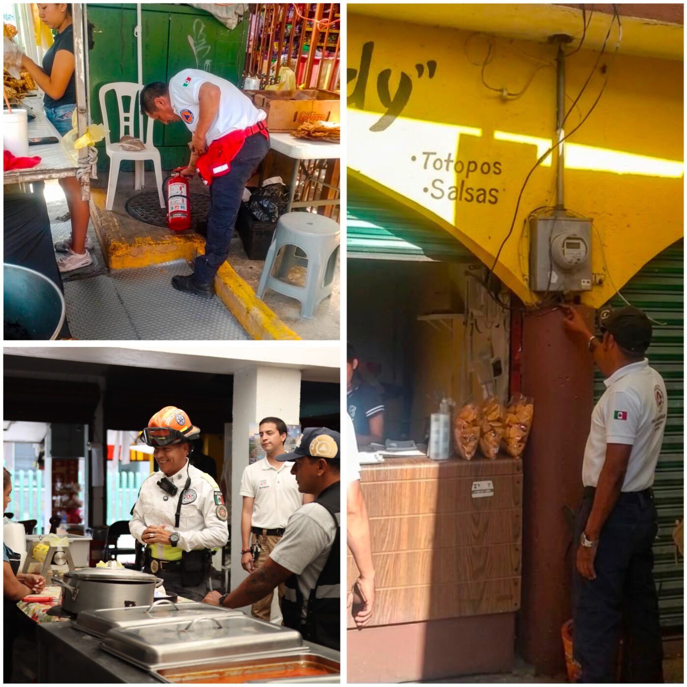 #Sociedad Supervisa Protección Civil de Jiutepec mercados y tianguis del municipio.