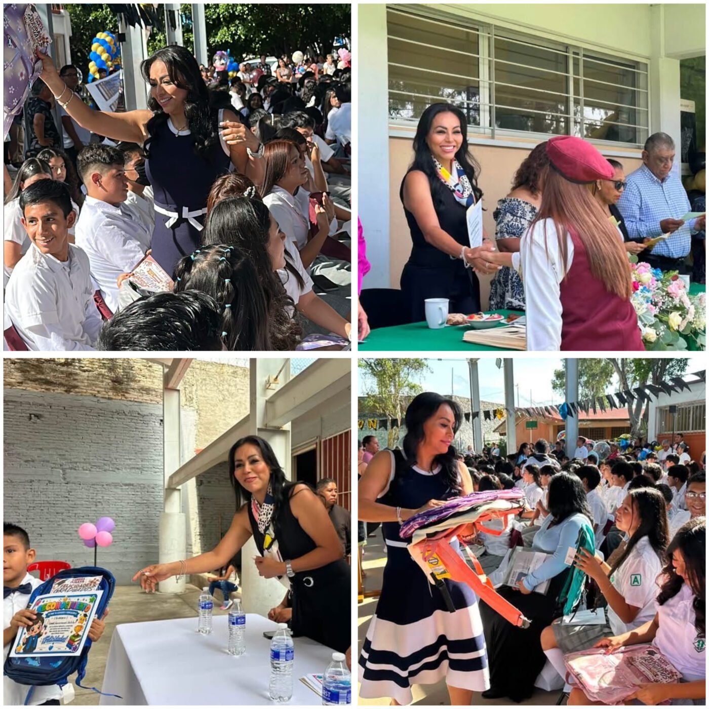 #Cuernavaca SANDRA ANAYA EN TRES DÍAS ACOMPAÑA COMO MADRINA A MÁS DE 500 JÓVENES DE PREESCOLAR, PRIMARIA Y SECUNDARIA.