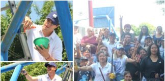 #Cuernavaca Daniel Martínez Terrazas participa en jornada de recuperación del Parque en Lomas de Cortés.