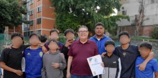 #Cuernavaca RECONOCE CENTRO FORMATIVO CHINELOS RESPALDO DEL SENADOR VÍCTOR MERCADO AL DEPORTE.