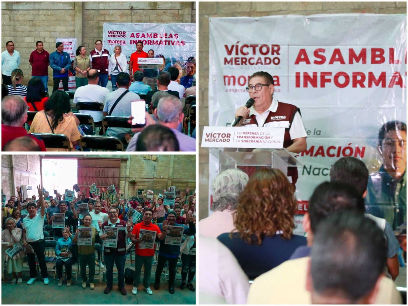 #EnCuernavaca DESDE AHUATEPEC, VÍCTOR MERCADO LLAMA A FORTALECER LA SOBERANÍA NACIONAL.