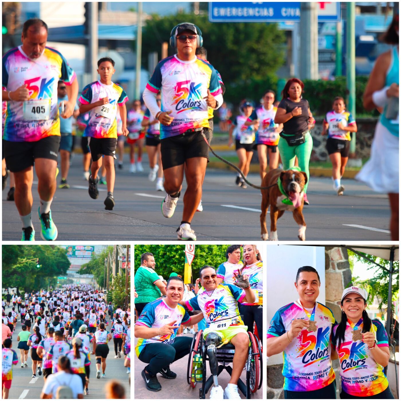 #PorLaJuventud Más de mil 500 corredores pintan Jiutepec de Energía, Ritmo y Color.