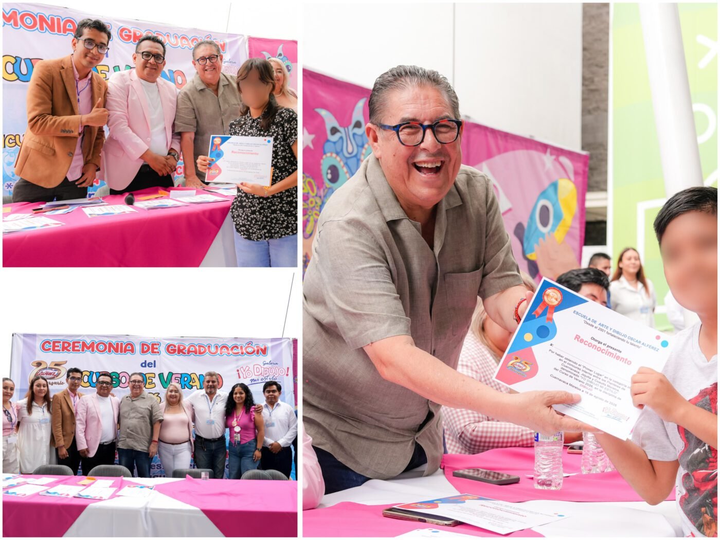 #EnCuernavaca VÍCTOR MERCADO EN LA CELEBRACIÓN POR LOS 25 AÑOS DE LA ESCUELA DE ARTE, ÓSCAR ALFÉREZ.
