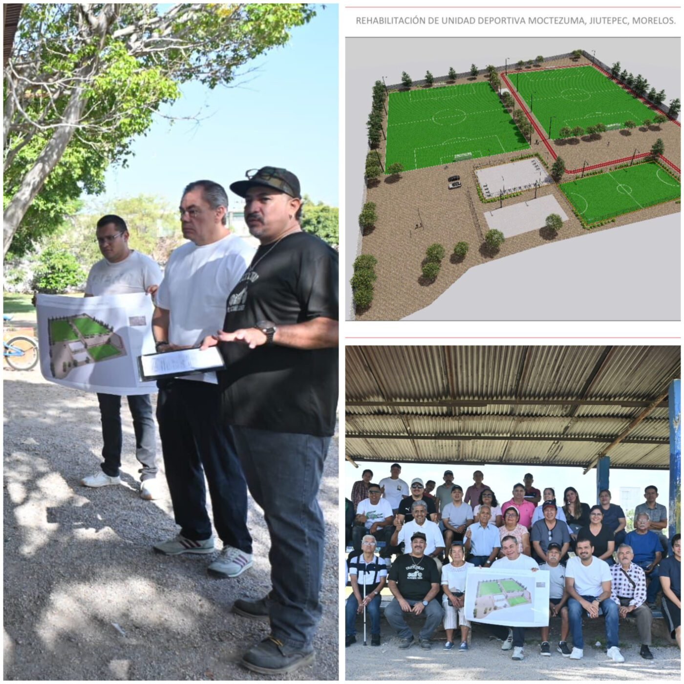 #Jiutepec DIPUTADO RAFAEL REYES GESTIONA REHABILITACIÓN DE UNIDAD DEPORTIVA EN LA COLONIA MOCTEZUMA.