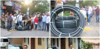 Daniel Martínez Terrazas, fortalece trabajo comunitario con entrega de material en “colonia Adolfo López Mateos”.