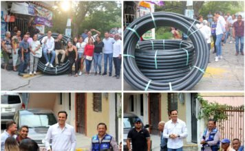 Daniel Martínez Terrazas, fortalece trabajo comunitario con entrega de material en “colonia Adolfo López Mateos”.