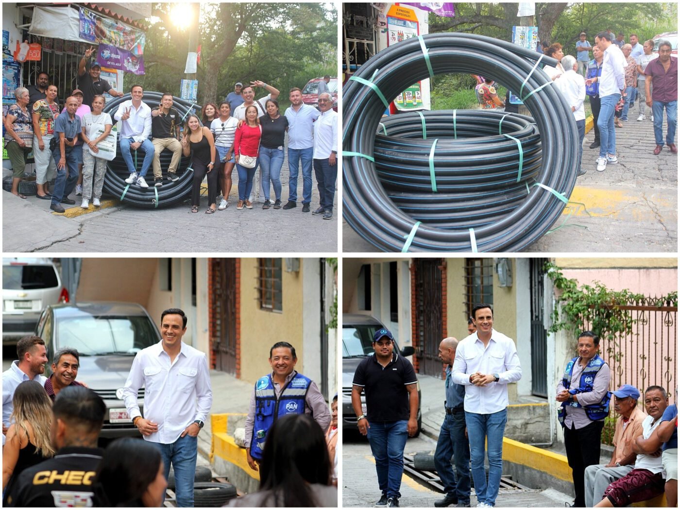 Daniel Martínez Terrazas, fortalece trabajo comunitario con entrega de material en “colonia Adolfo López Mateos”.