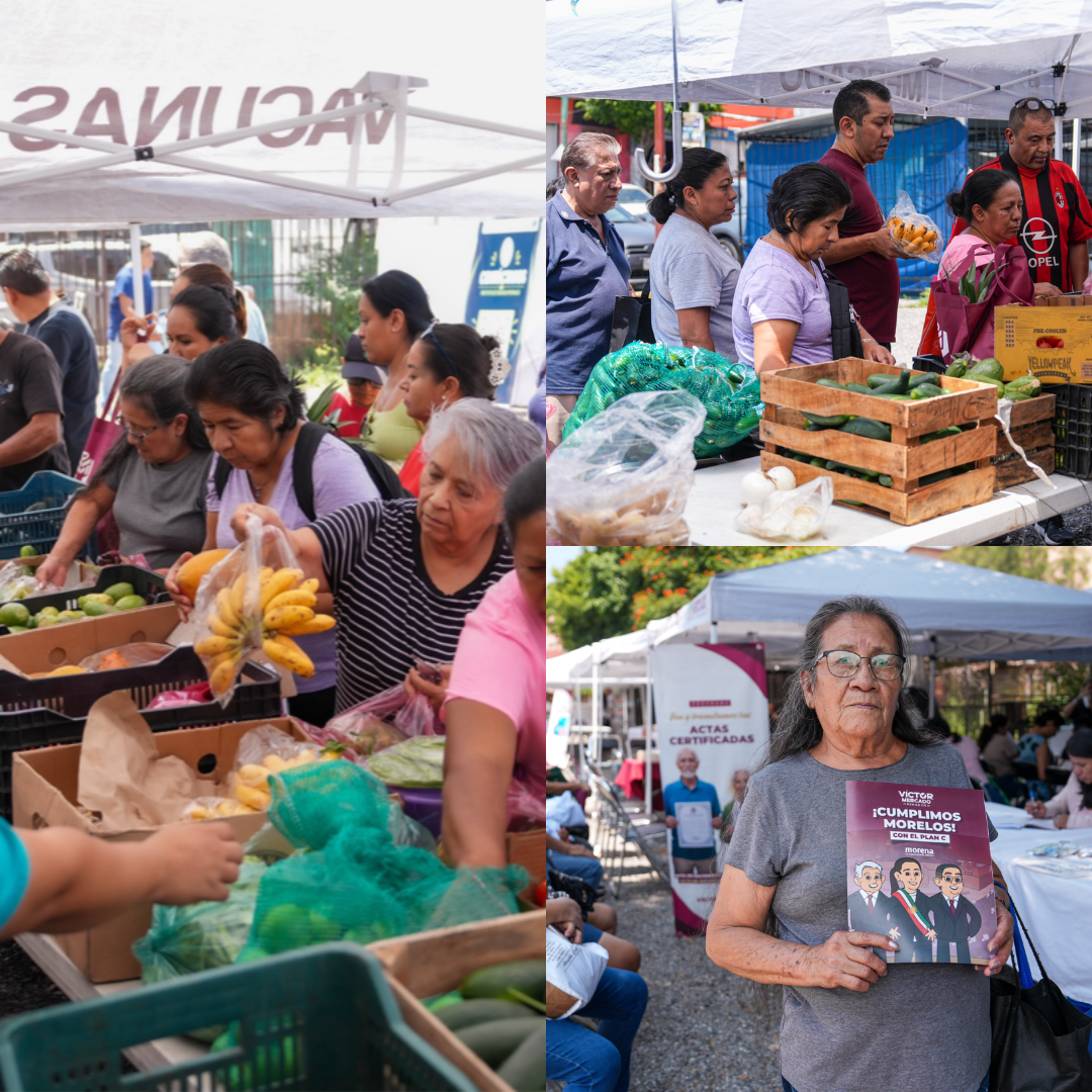 #Cuernavaca VÍCTOR MERCADO ACERCA SERVICIOS Y APOYOS, CON MERCADO DEL BIENESTAR A FLORES MAGÓN.
