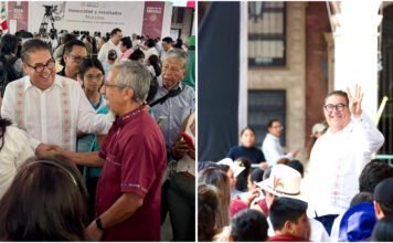 VÍCTOR MERCADO ACOMPAÑA A LA PRESIDENTA CLAUDIA SHEINBAUM EN SU VISITA A MORELOS POR SU SEGUNDO INFORME.