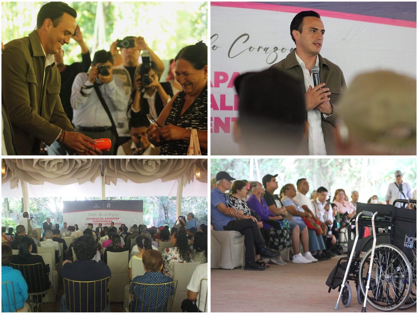 #Morelos Daniel Martínez Terrazas acompaña entrega de aparatos funcionales en Cuernavaca.