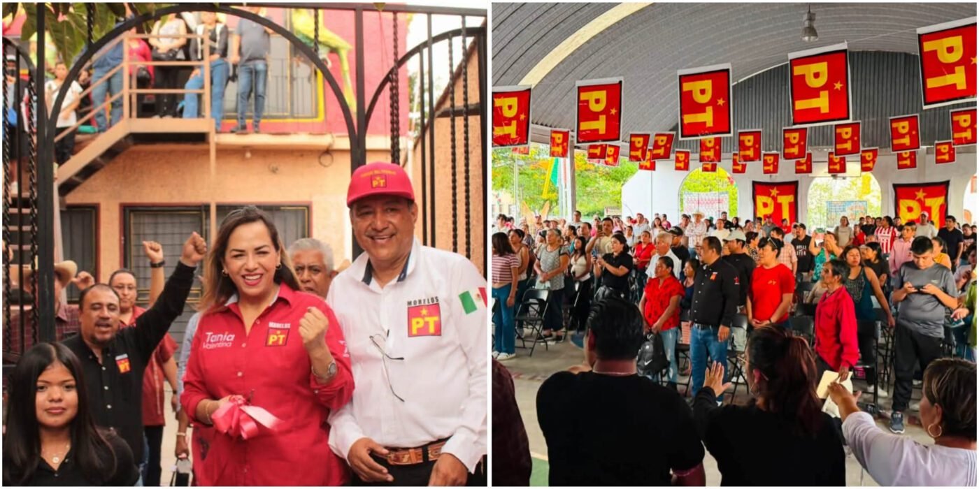 #Morelos TANIA VALENTINA RODRÍGUEZ, TOMÓ PROTESTA AL COMITÉ MUNICIPAL DEL PT EN AYALA.