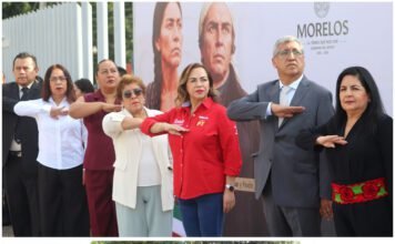 #Morelos CON HONORES A LA BANDERA, CONGRESO CONMEMORA LAS FIESTAS PATRIAS.