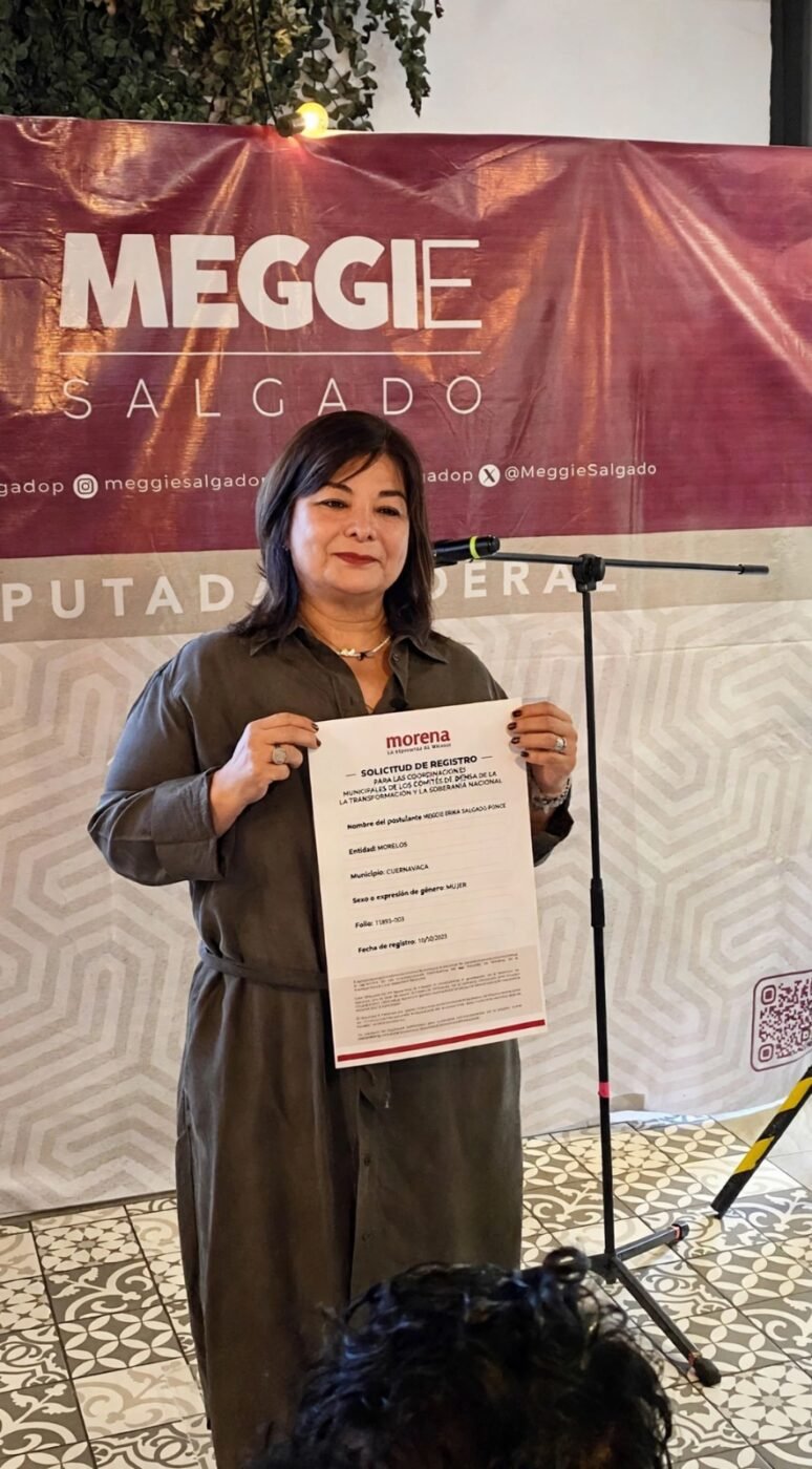 MEGGIE SALGADO, BUSCA COORDINAR EL COMITÉ EN DEFENSA DE LA TRANSFORMACIÓN Y LA SOBERANÍA NACIONAL EN CUERNAVACA.