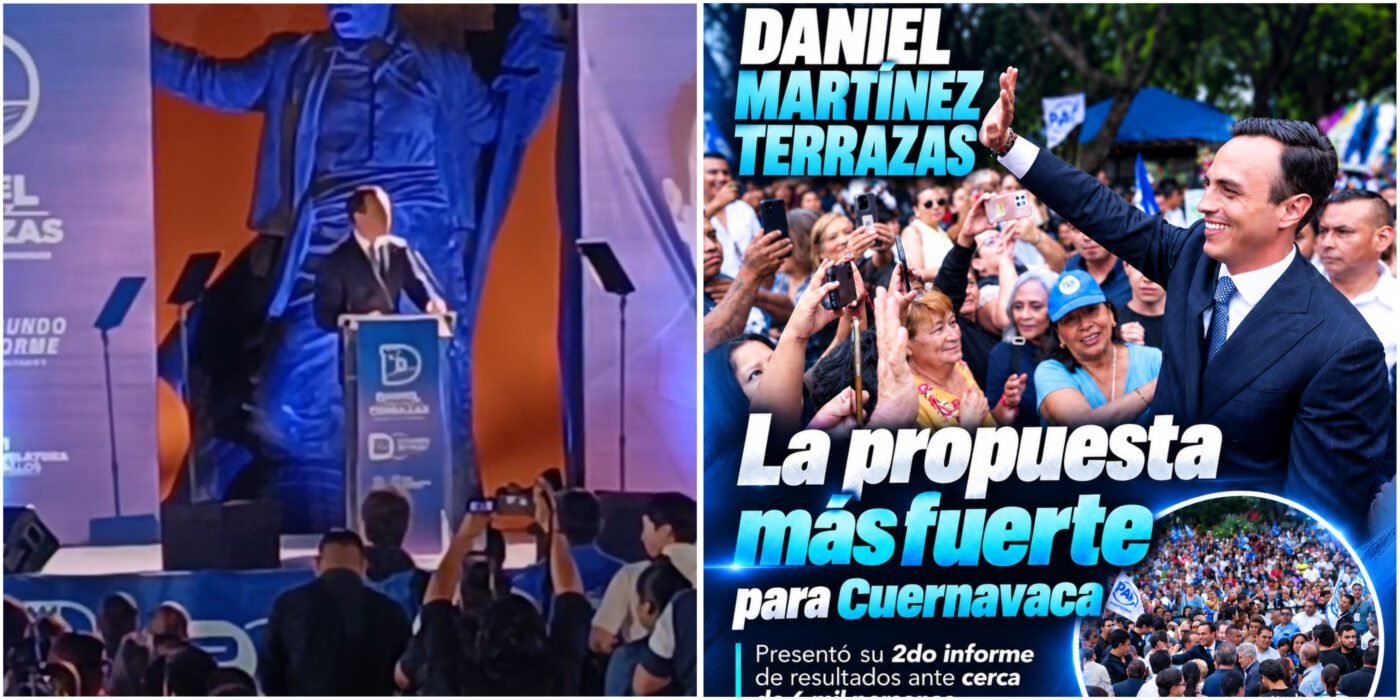 Daniel Martínez Terrazas reunió a miles de personas en su Segundo Informe de Resultados en Cuernavaca.