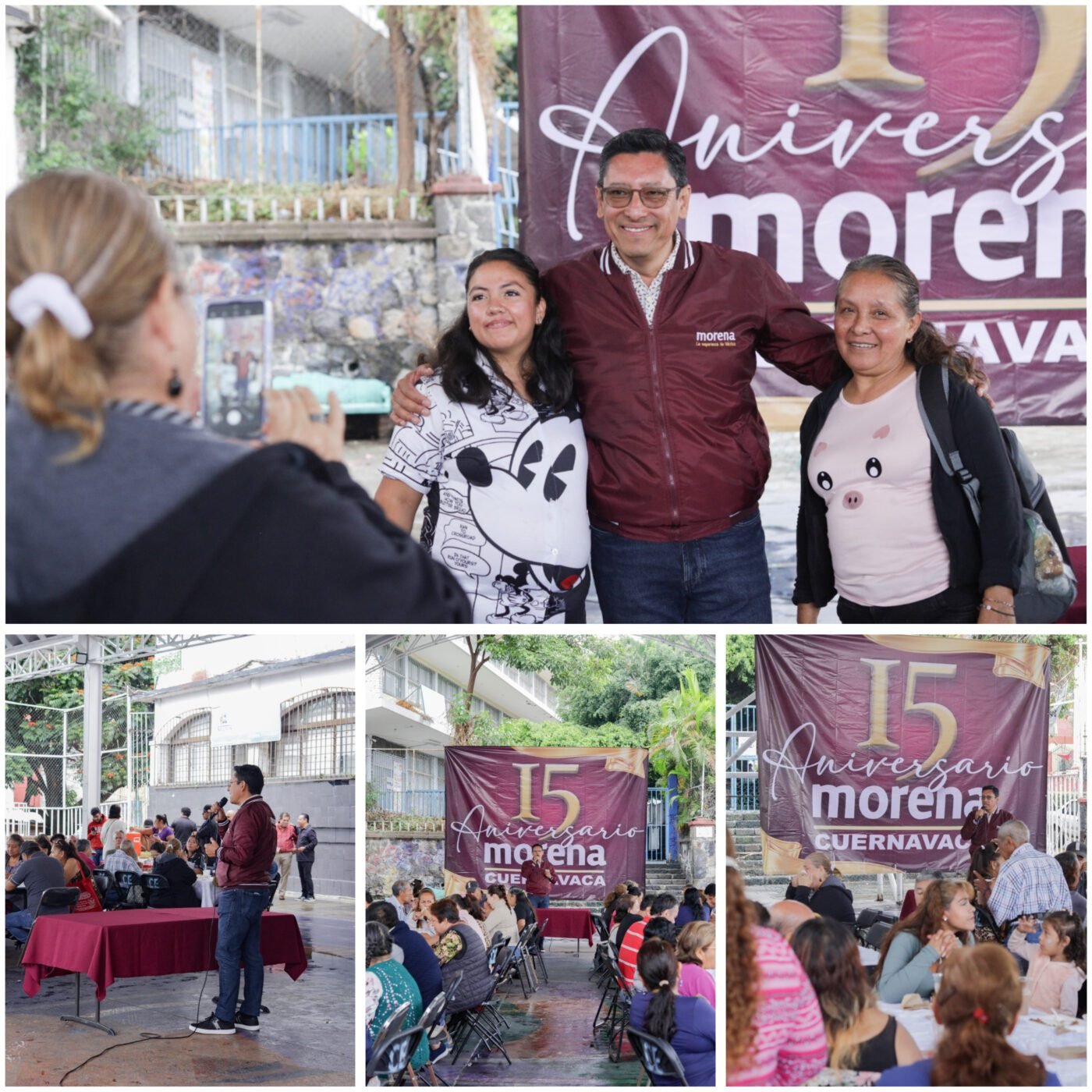 #Cuernavaca A 15 años de Morena, Luis Machuca refrenda su trayectoria y compromiso con la transformación.