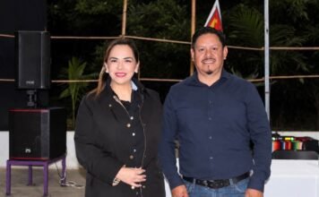 Tania Valentina fortalece la organización del PT en Tetela del Volcán.